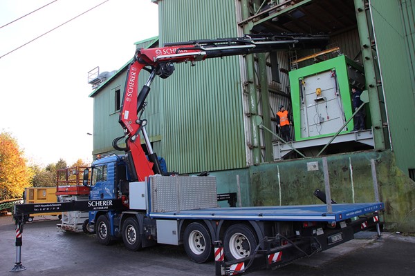 LKW Ladekran im Hunsrück